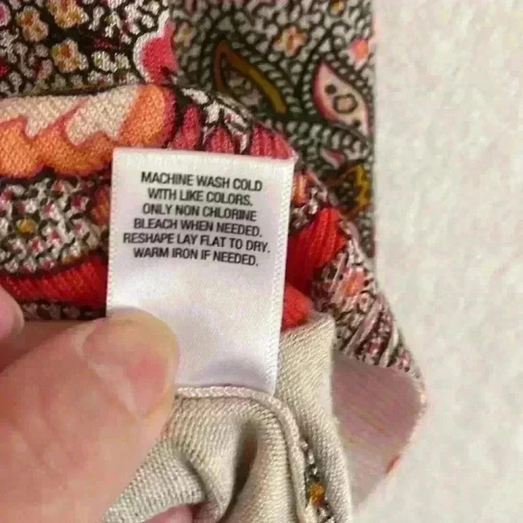 Rox & Ali button front lightweight sweater Paisley SIZE XL - Picture 7 of 9